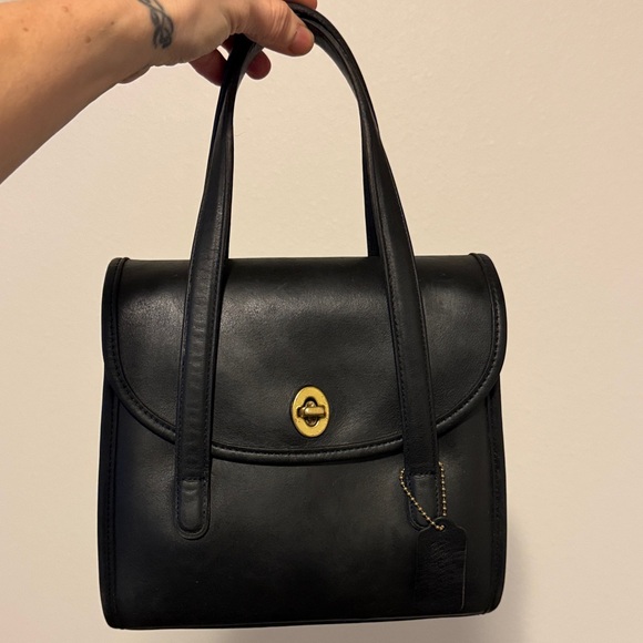 Coach Black Belmont Satchel - Picture 2 of 9